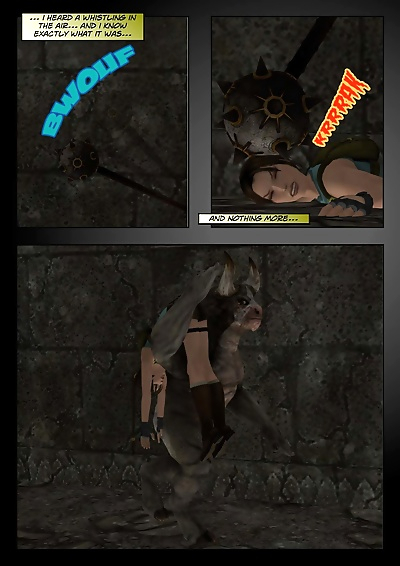 Lara Croft Vs The Minotaurus..